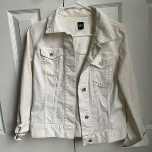 Gap White Denim Jacket - Size M
